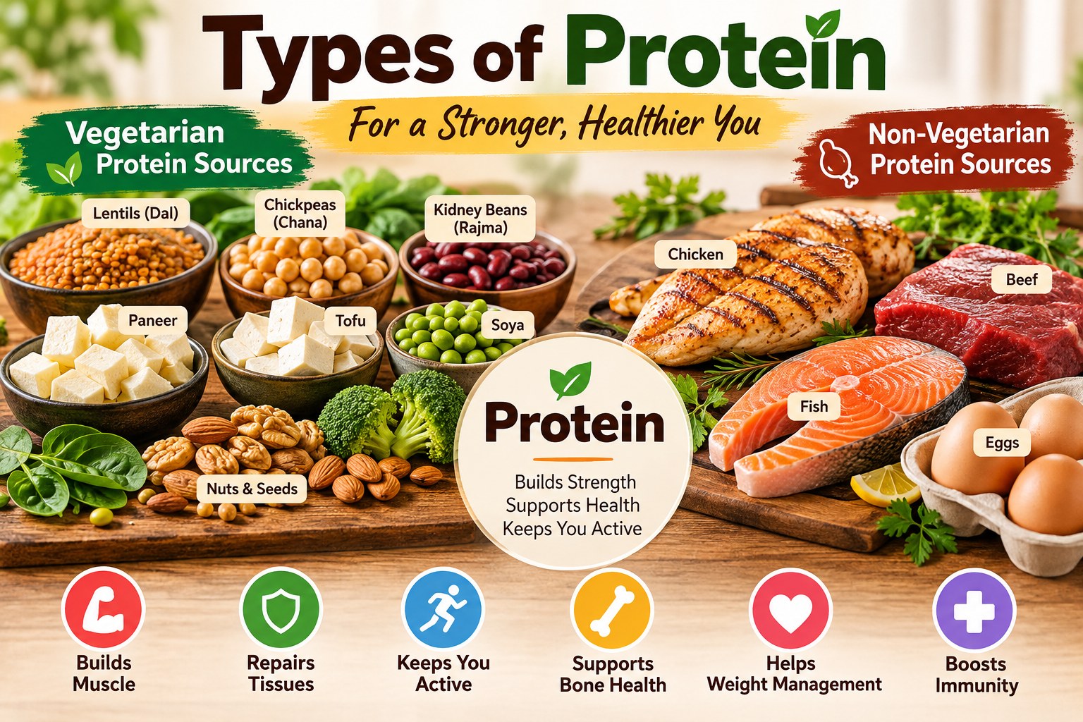 Protein and Its Importance: Best Vegetarian & Non-Vegetarian Protein Sources