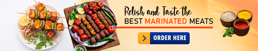 order the best of marinated meats using indian masalas